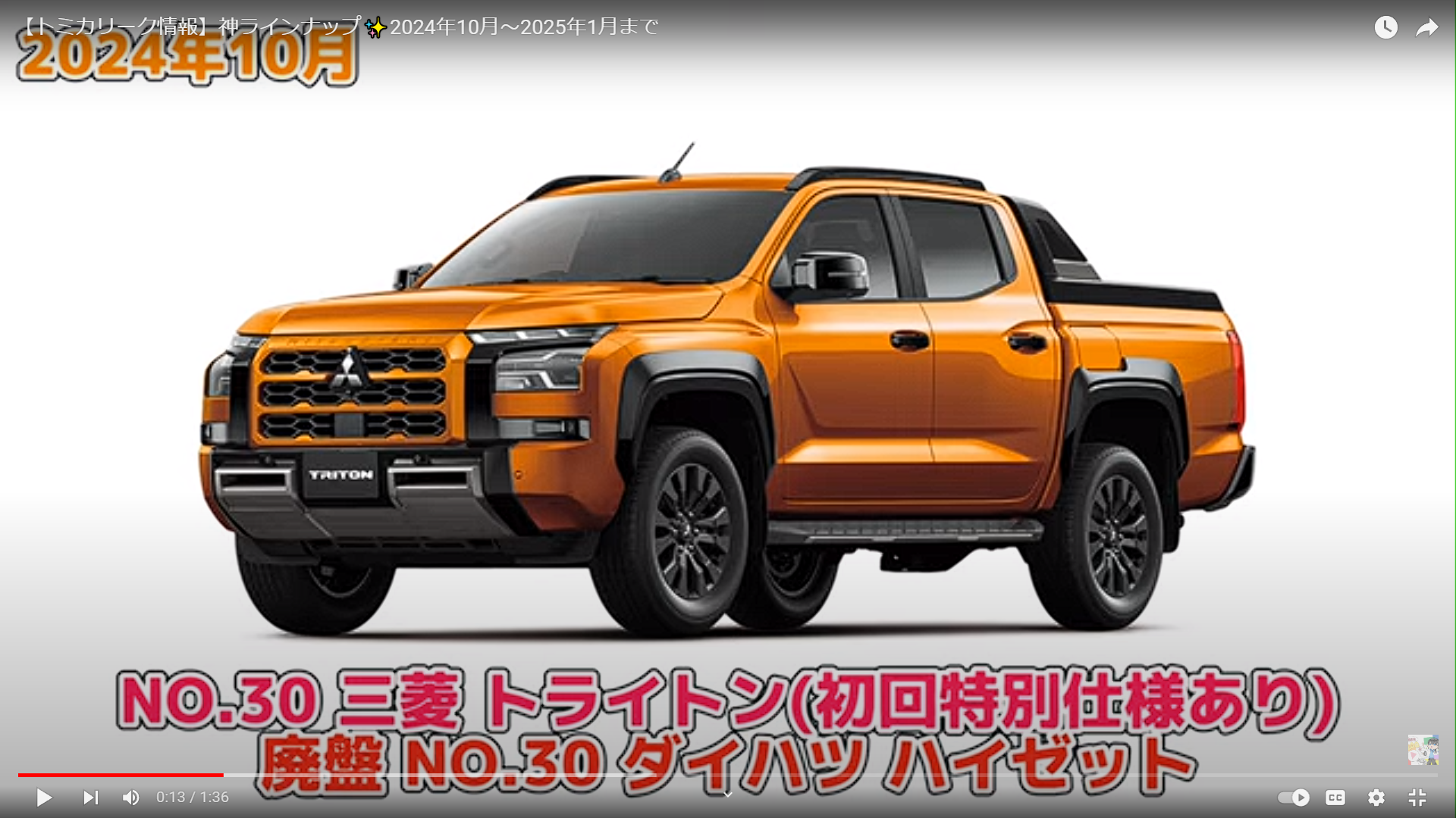今月のトミカ 2024年 2025年 10月 11月 12月 1月 新車 新製品